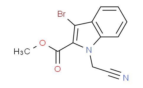 CAS No. 924869-15-8, Methyl 3-bromo-1-(cyanomethyl)-1H-indole-2-carboxylate