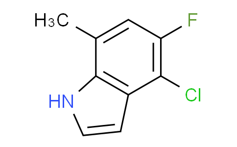 CAS No. 1352398-61-8, 4-chloro-5-fluoro-7-methyl-1H-indole