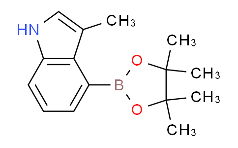 CAS No. 1449581-04-7, 3-methyl-4-(tetramethyl-1,3,2-dioxaborolan-2-yl)-1H-indole