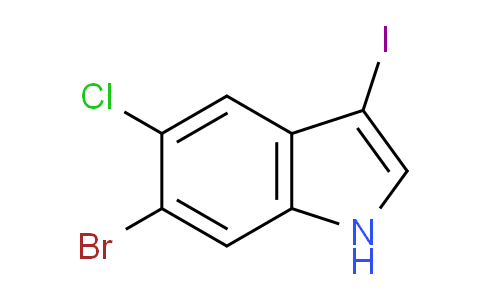 CAS No. 1934858-88-4, 6-bromo-5-chloro-3-iodo-1h-indole