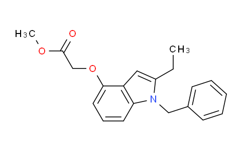 CAS No. 172733-07-2, methyl 2-[(1-benzyl-2-ethyl-1H-indol-4-yl)oxy]acetate