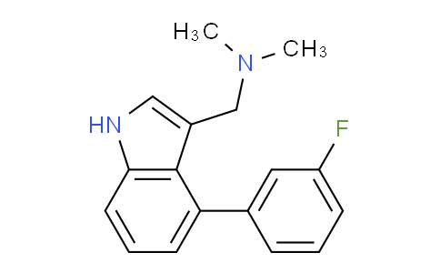 CAS No. 1214391-13-5, (4-(3-Fluorophenyl)-1H-indol-3-yl)-N,N-dimethylmethanamine
