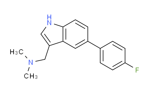 CAS No. 1214390-74-5, (5-(4-Fluorophenyl)-1H-indol-3-yl)-N,N-dimethylmethanamine