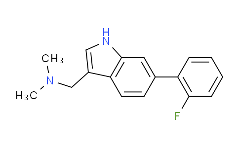 CAS No. 1214342-34-3, (6-(2-Fluorophenyl)-1H-indol-3-yl)-N,N-dimethylmethanamine
