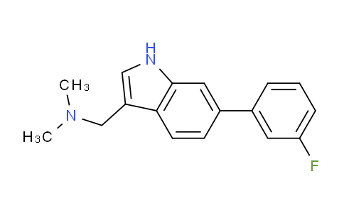 CAS No. 1214329-08-4, (6-(3-Fluorophenyl)-1H-indol-3-yl)-N,N-dimethylmethanamine