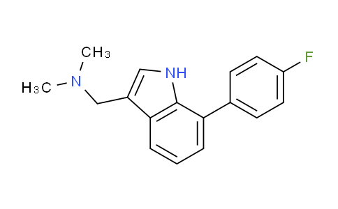 CAS No. 1214342-43-4, (7-(4-Fluorophenyl)-1H-indol-3-yl)-N,N-dimethylmethanamine