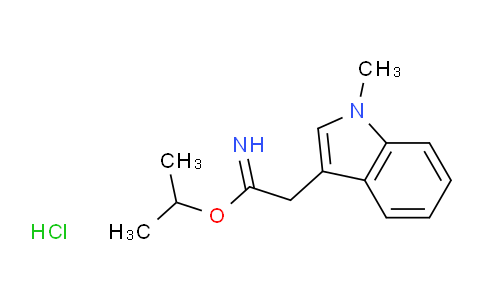 CAS No. 150114-25-3, propan-2-yl 2-(1-methyl-1H-indol-3-yl)ethanimidate hydrochloride