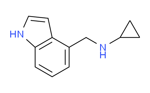 CAS No. 1079-34-1, N-((1H-Indol-4-yl)methyl)cyclopropanamine