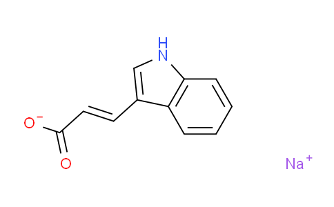 CAS No. 13615-46-8, Sodium 3-(1H-indol-3-yl)acrylate