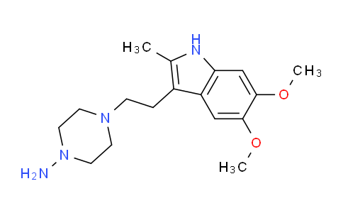 CAS No. 58434-13-2, 4-(2-(5,6-Dimethoxy-2-methyl-1H-indol-3-yl)ethyl)piperazin-1-amine