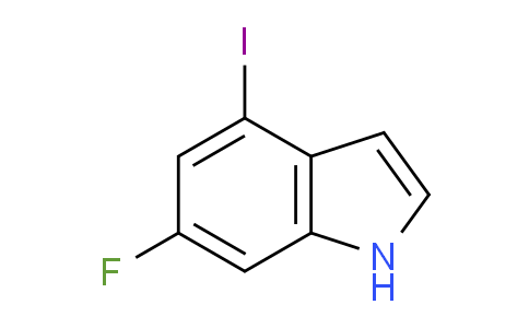 CAS No. 885520-49-0, 6-Fluoro-4-iodo-1H-indole