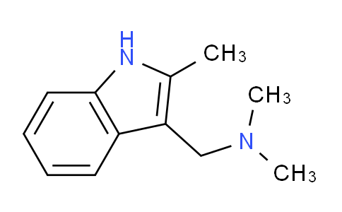 CAS No. 37125-92-1, N,N-dimethyl-1-(2-methyl-1H-indol-3-yl)methanamine