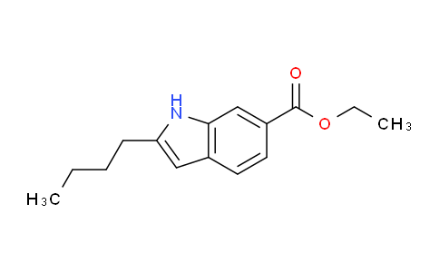 CAS No. 491601-40-2, ethyl 2-butyl-1H-indole-6-carboxylate