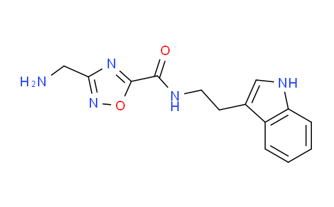 CAS No. 1119450-69-9, 3-(aminomethyl)-N-[2-(1H-indol-3-yl)ethyl]-1,2,4-oxadiazole-5-carboxamide