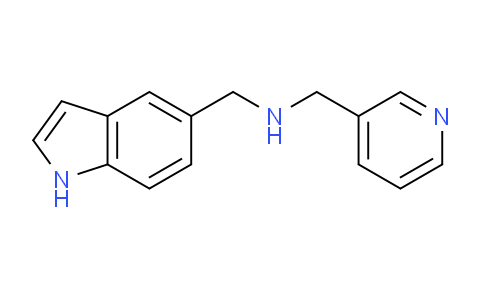 CAS No. 1185295-06-0, N-(1H-indol-5-ylmethyl)-N-(pyridin-3-ylmethyl)amine