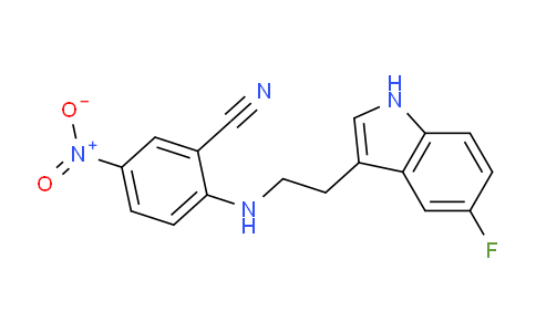 CAS No. 945299-27-4, 2-{[2-(5-fluoro-1H-indol-3-yl)ethyl]amino}-5-nitrobenzonitrile