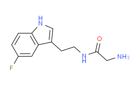 CAS No. 1158568-91-2, 2-amino-N-[2-(5-fluoro-1H-indol-3-yl)ethyl]acetamide