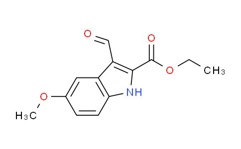CAS No. 36820-78-7, ethyl 3-formyl-5-methoxy-1H-indole-2-carboxylate