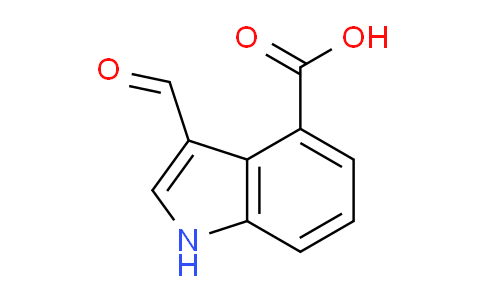 CAS No. 208772-46-7, 3-formyl-1H-indole-4-carboxylic acid