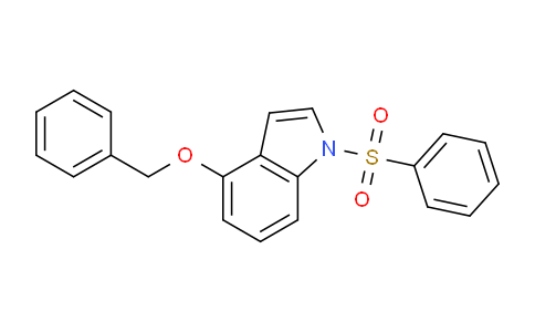 CAS No. 79315-62-1, 4-(benzyloxy)-1-(phenylsulfonyl)-1H-indole