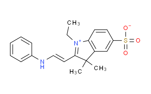 CAS No. 146368-09-4, (E)-1-ethyl-3,3-dimethyl-2-(2-(phenylamino)vinyl)-3H-indol-1-ium-5-sulfonate