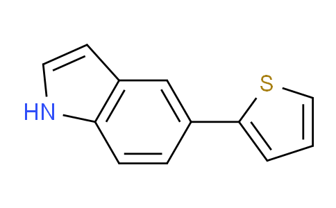 CAS No. 144104-54-1, 5-(thiophen-2-yl)-1H-indole