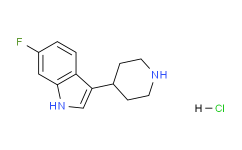 CAS No. 180411-84-1, 6-fluoro-3-(piperidin-4-yl)-1H-indole hydrochloride