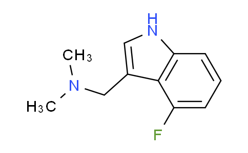 CAS No. 101909-46-0, 1-(4-fluoro-1H-indol-3-yl)-N,N-dimethylmethanamine