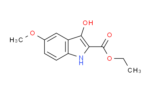 CAS No. 318292-61-4, ethyl 3-hydroxy-5-methoxy-1H-indole-2-carboxylate