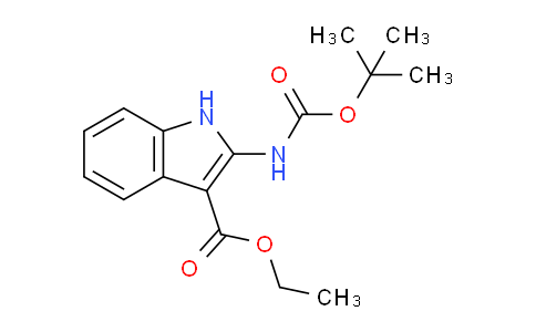 CAS No. 1160995-04-9, ethyl 2-((tert-butoxycarbonyl)amino)-1H-indole-3-carboxylate