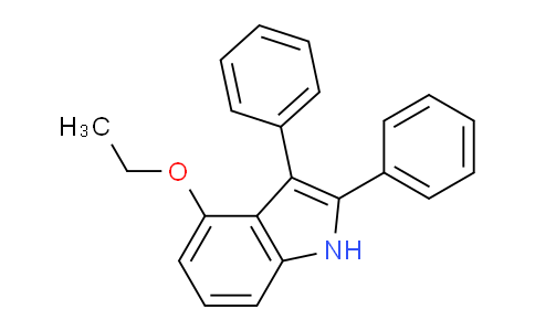 CAS No. 103973-37-1, 4-ethoxy-2,3-diphenyl-1H-indole
