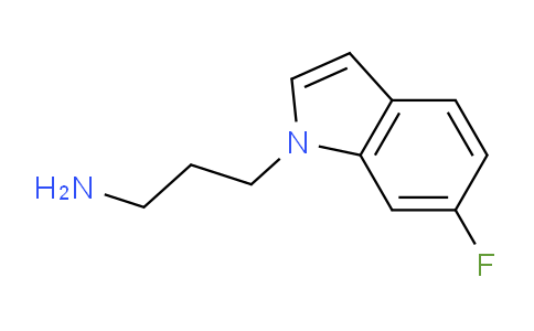 CAS No. 1094654-45-1, 3-(6-fluoro-1H-indol-1-yl)propan-1-amine