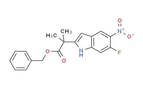CAS No. 1152311-77-7, benzyl 2-(6-fluoro-5-nitro-1H-indol-2-yl)-2-methylpropanoate