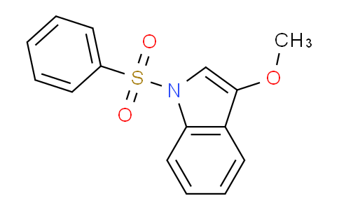 CAS No. 112890-10-5, 1-Benzenesulfonyl-3-methoxy-1H-indole
