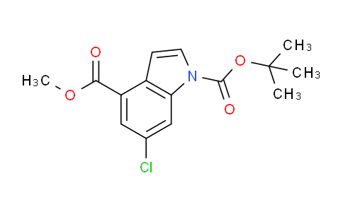 DY731352 | 1090903-80-2 | 1-tert-Butyl 4-methyl 6-chloro-1H-indole-1,4-dicarboxylate