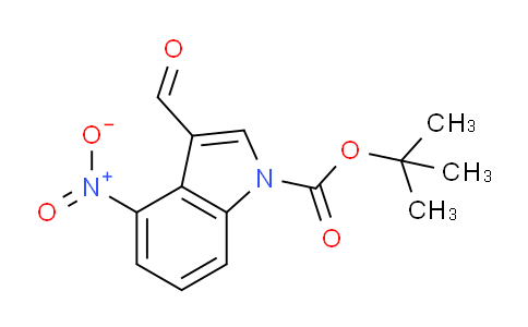 CAS No. 1195785-11-5, 3-Formyl-4-nitro-indole-1-carboxylic acid tert-butyl ester