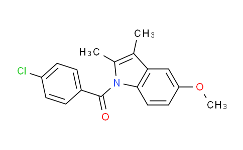CAS No. 22960-94-7, (4-chlorophenyl)(5-methoxy-2,3-dimethyl-1H-indol-1-yl)methanone