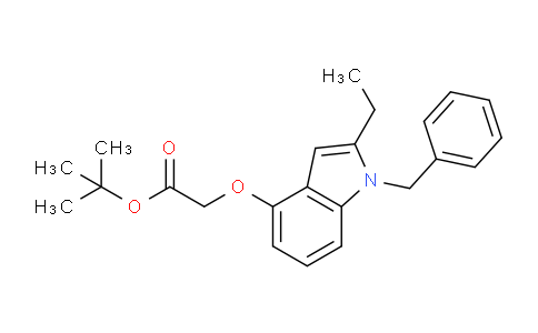CAS No. 220862-18-0, tert-butyl 2-(1-benzyl-2-ethyl-1H-indol-4-yloxy)acetate