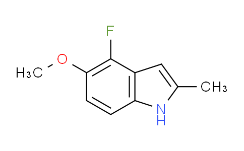 CAS No. 288385-93-3, 4-fluoro-5-methoxy-2-methyl-1H-indole