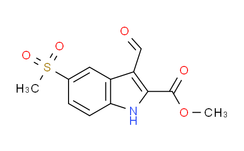 CAS No. 318292-56-7, Methyl 3-formyl-5-methanesulfonyl-1H-indole-2-carboxylate