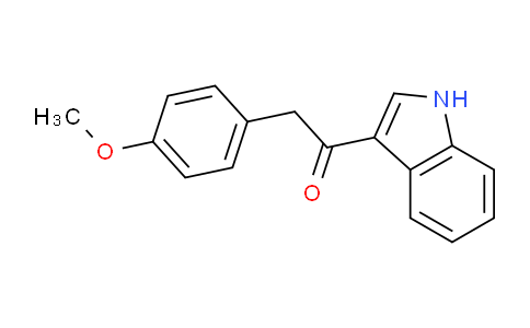 CAS No. 43128-97-8, 1-(1H-indol-3-yl)-2-(4-methoxyphenyl)ethan-1-one