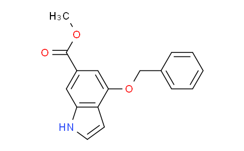 CAS No. 61545-36-6, Methyl 4-(benzyloxy)-1H-indole-6-carboxylate