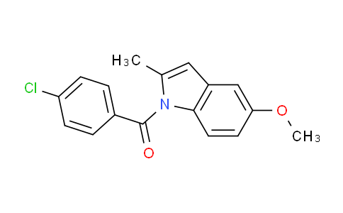 CAS No. 6260-97-5, (4-chlorophenyl)(5-methoxy-2-methyl-1H-indol-1-yl)methanone