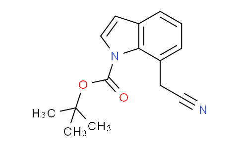 CAS No. 597544-18-8, tert-Butyl 7-(cyanomethyl)-1H-indole-1-carboxylate