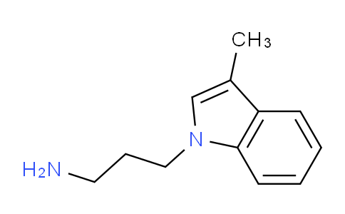 CAS No. 61985-39-5, 3-(3-methyl-1H-indol-1-yl)propan-1-amine