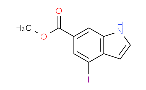 CAS No. 597562-19-1, methyl 4-iodo-1H-indole-6-carboxylate