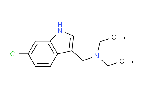CAS No. 63353-00-4, N-((6-chloro-1H-indol-3-yl)methyl)-N-ethylethanamine