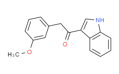 CAS No. 6831-41-0, 1-(1H-indol-3-yl)-2-(3-methoxyphenyl)ethan-1-one