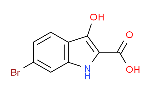 CAS No. 876480-09-0, 6-bromo-3-hydroxy-1H-indole-2-carboxylic acid