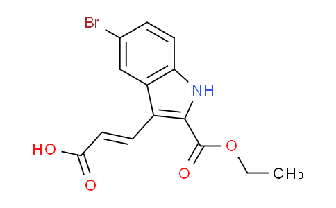 CAS No. 885273-61-0, Ethyl 5-bromo-3-(2-carboxy-vinyl)-1H-indole-2-carboxylate